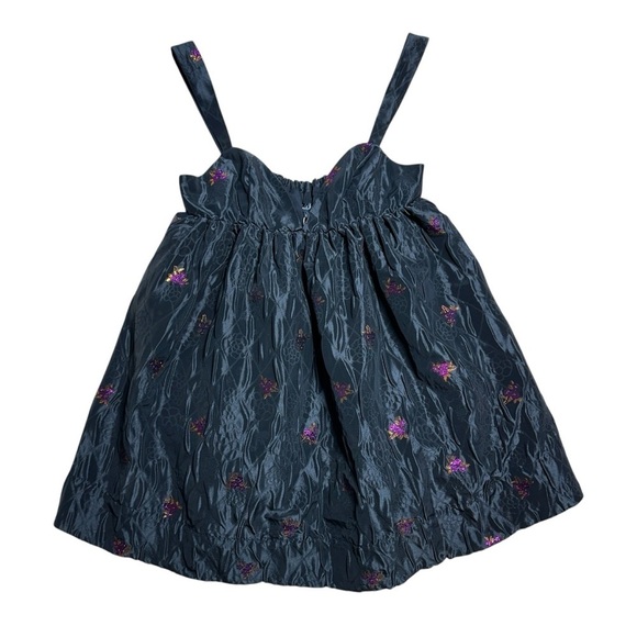 For Love & Lemons Black Floral Sachi Mini Dress Womens L - Picture 2 of 9